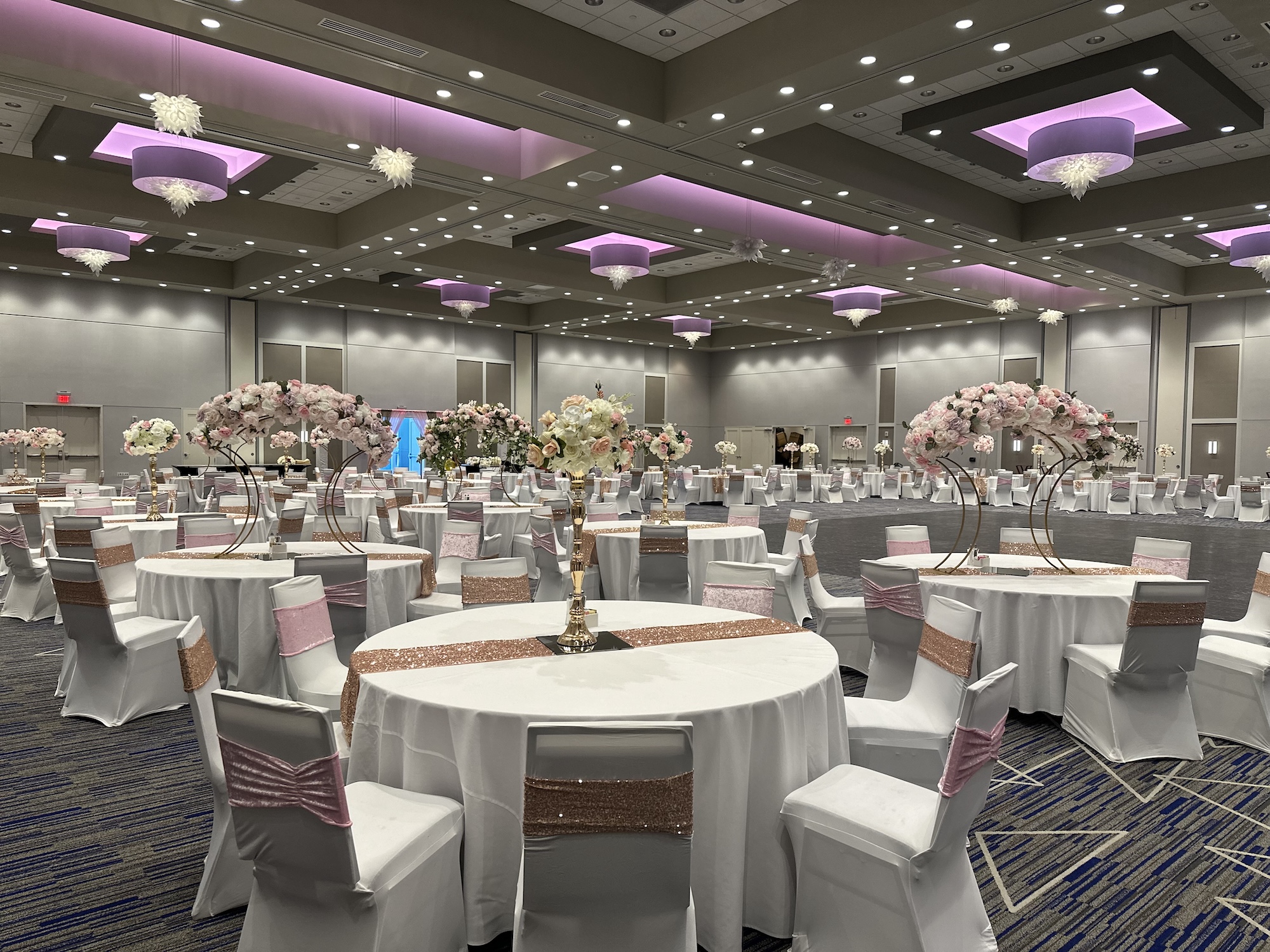 Olathe Conference center table settings
