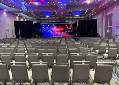 Olathe Conference Center with chairs set for an audience Private Event